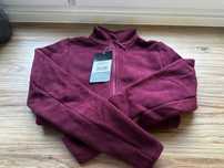 HKM Ciepła jeździecka bluza polarowa XS bordowa burgundowa