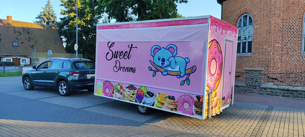 Przyczepa gastronomiczna Lody Gofry Naleśniki