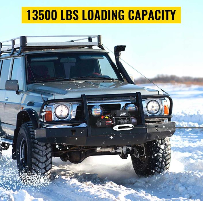 Wyciągarka VEVOR 6.2Tony 13500lbs wodoodporna 27m linia syntetyczna