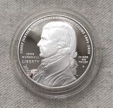 Срібна колекційна монета! 1$ " Джон Маршал". 2005 р. ПРУФ!