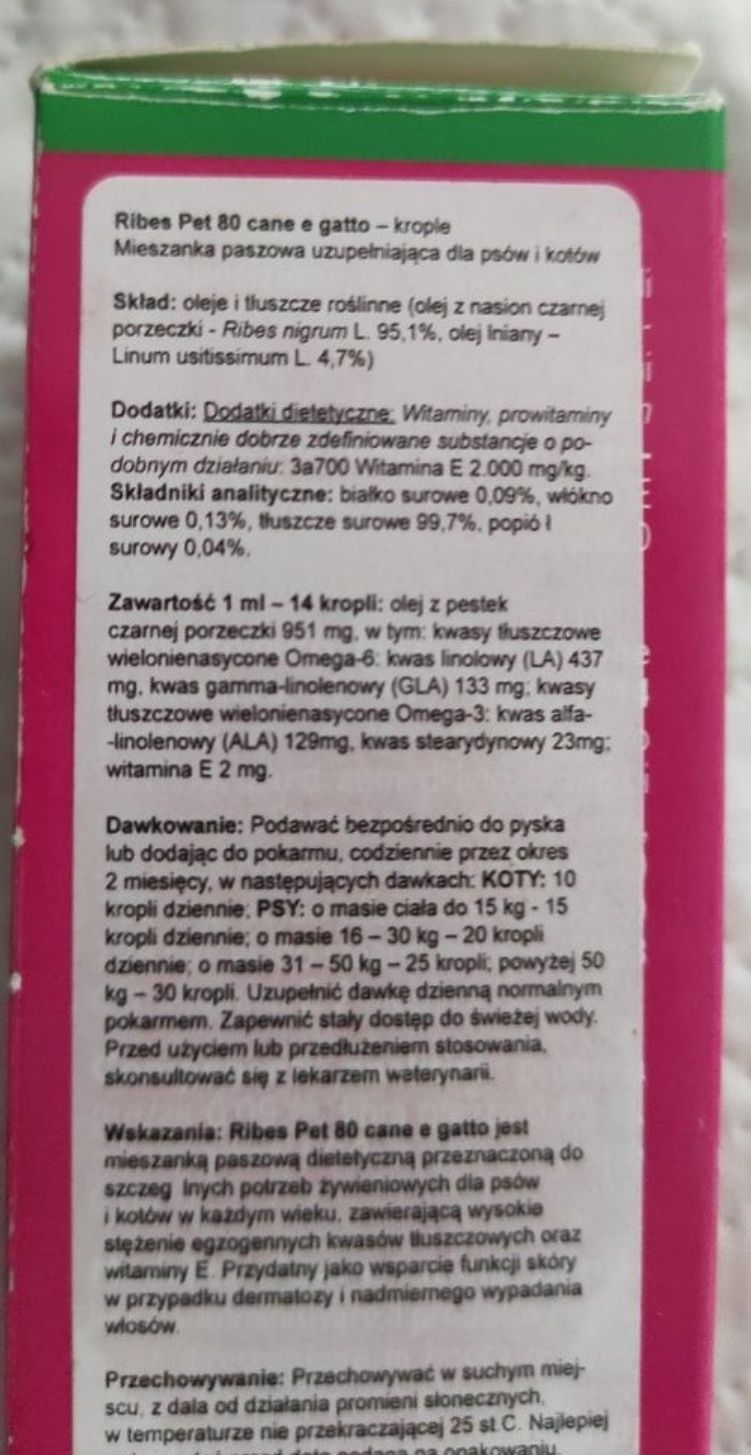 Ribes pet olej z pestek czarnej porzeczki 350 kropli