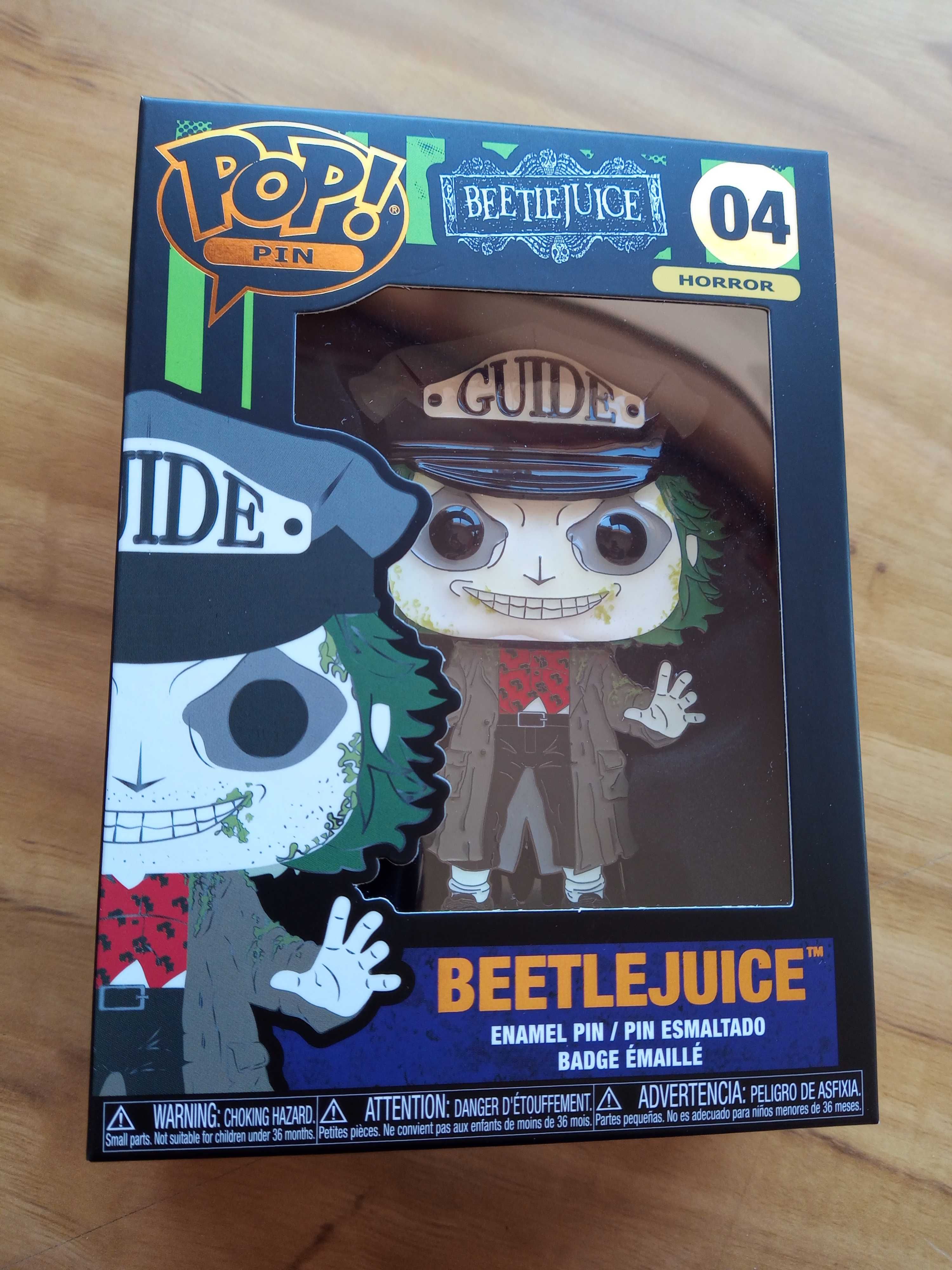 Enamel pin beetlejuice funko pop