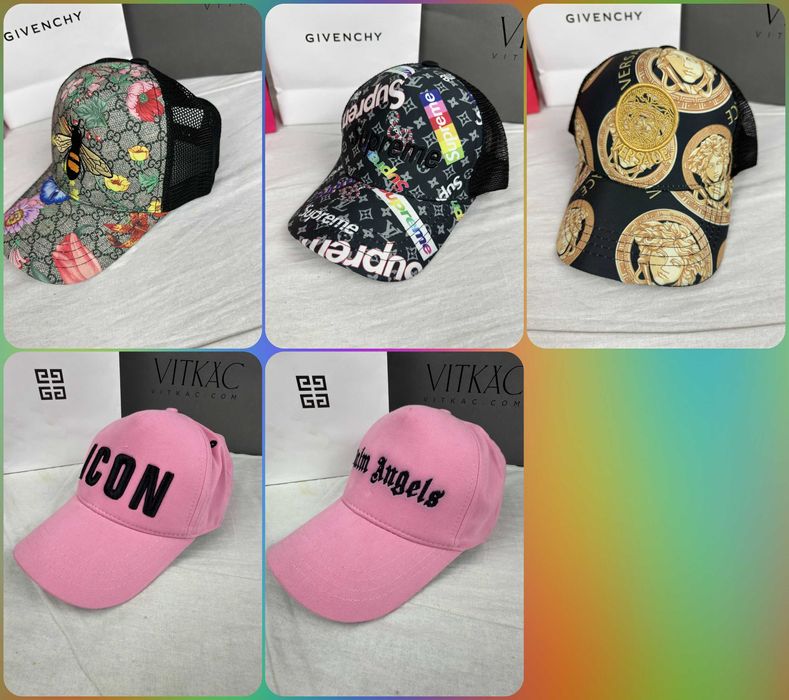 Czapka gucci z daszkiem versace icon nowość czapki