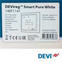 Терморегулятор датчик підлоги Devireg Smart Pure White
