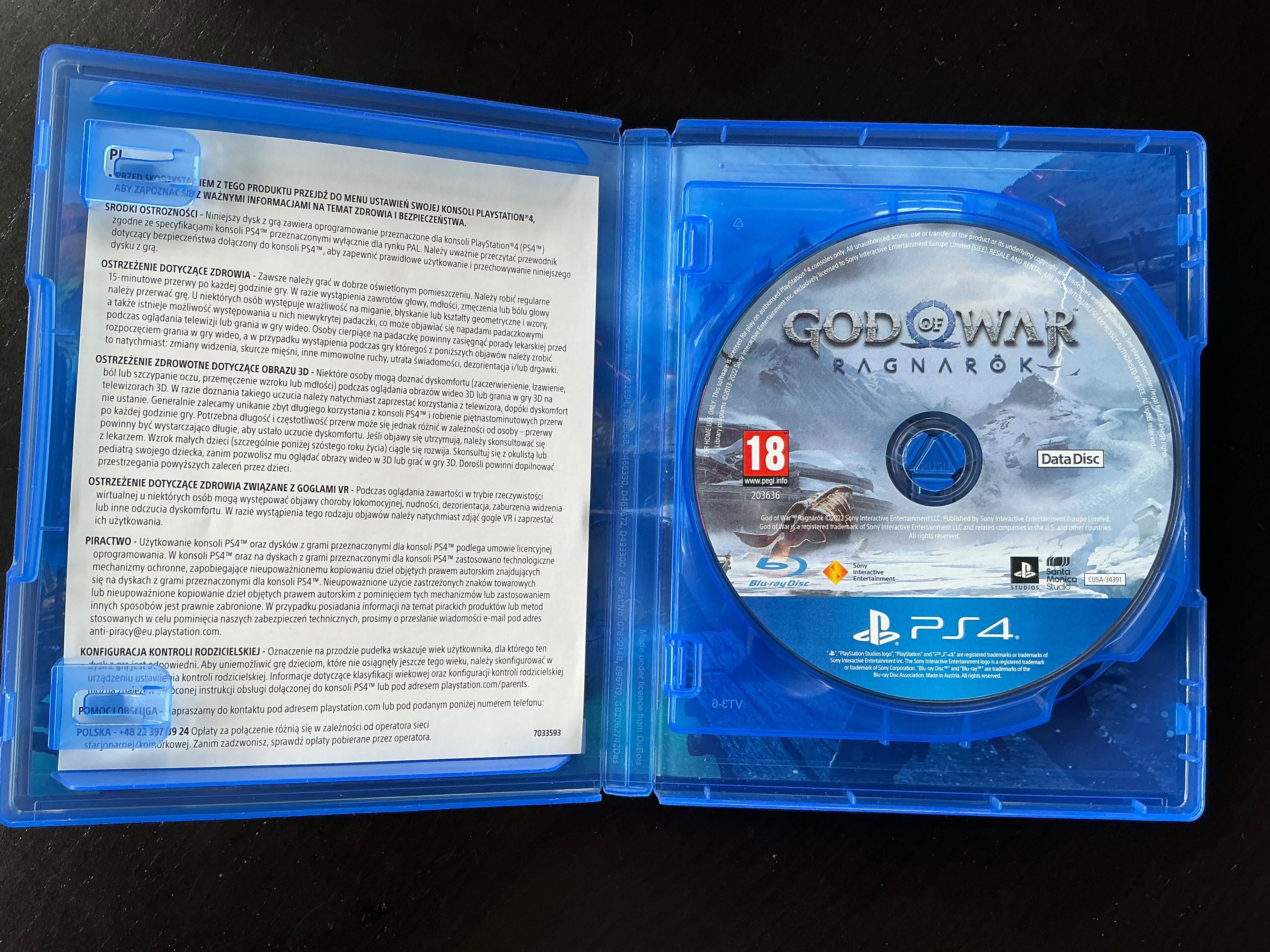 God of War Ragnarok PS4 PS5 PL stan idealny