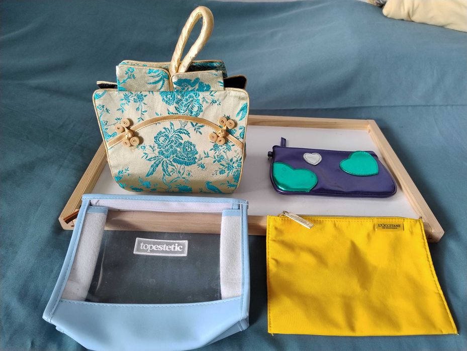 SUPER CENA Torebka torba oliwkowa kosmetyczka plecak saszetka