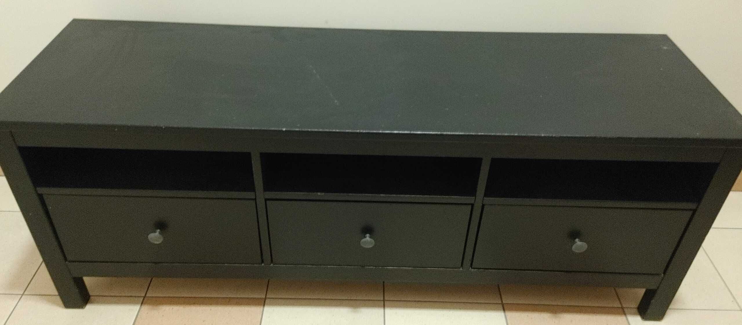 szafka TV-IKEA LEKSVIKbiurko-drewno Hemnes