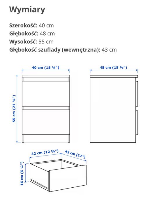 Szafki nocne białe z kryształowymi uchwytami