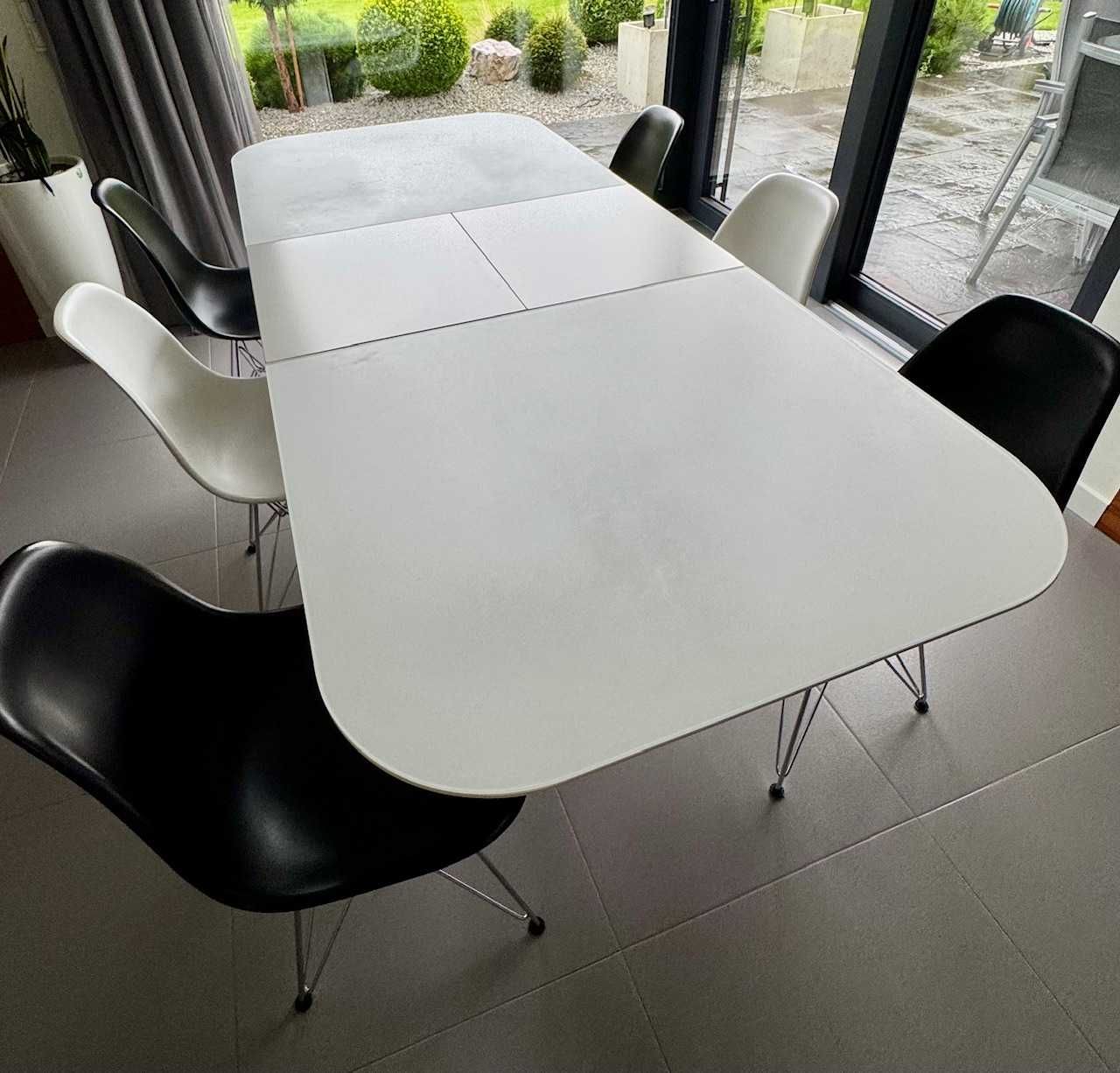 Duży (rozkładany) stół do jadalni 160/210 cm x 90cm + 6 krzeseł gratis