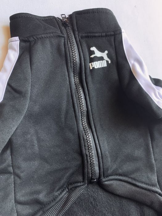 Kurtka bejsbolówka dla psa z polaru XL, Black/Czarns