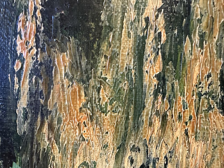 Obraz olejny płótno park wieczorny dzieło 81 x 66 cm