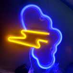 SPINNE LUCAS chmurka piorun led neon lampka