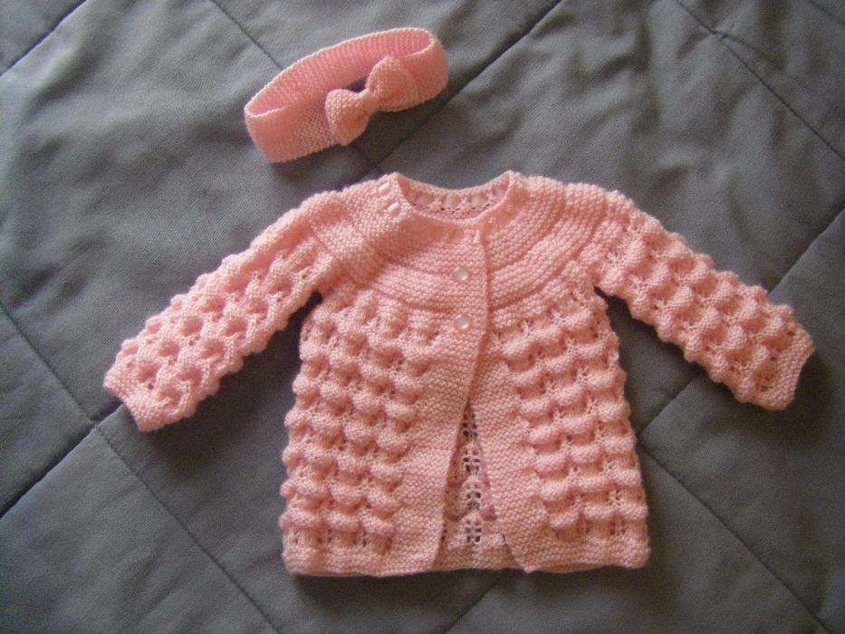 Casaquinho de Bébé em Tricot