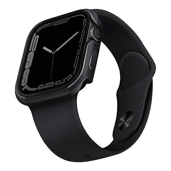 Etui UNIQ Valencia na Apple Watch 4/5/6/7/8/SE/SE2/40/41mm - grafitowe