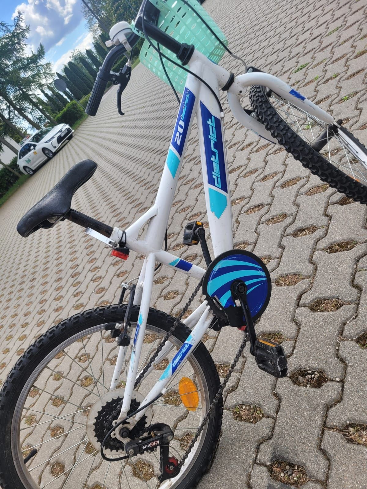 Rower DISTRICT 20 biało-niebieski