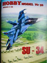 Model kartonowy HOBBY MODEL 58 : samolot SU-34