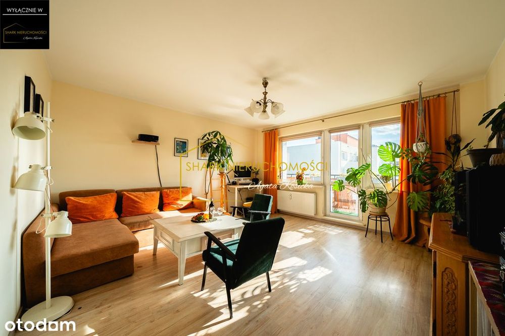 3 słoneczne pokoje z balkonem **Grunwald**