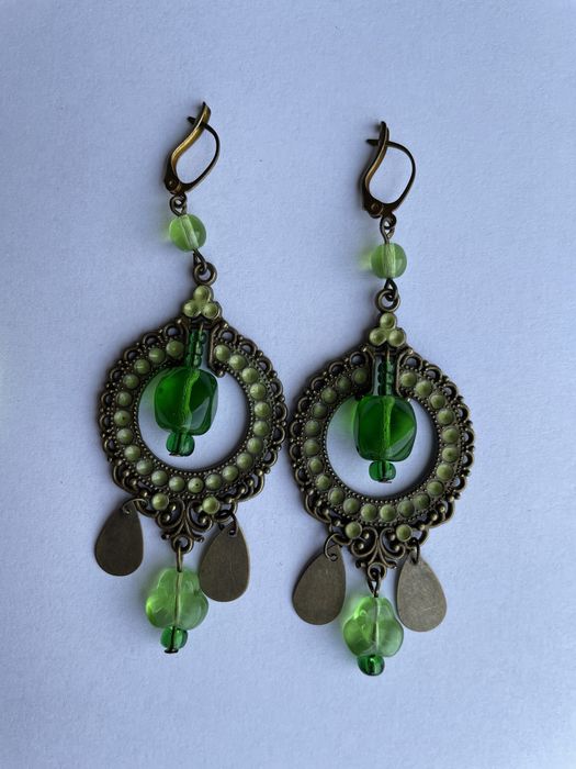 Набор - браслет и серьги handmade (бижутерия)