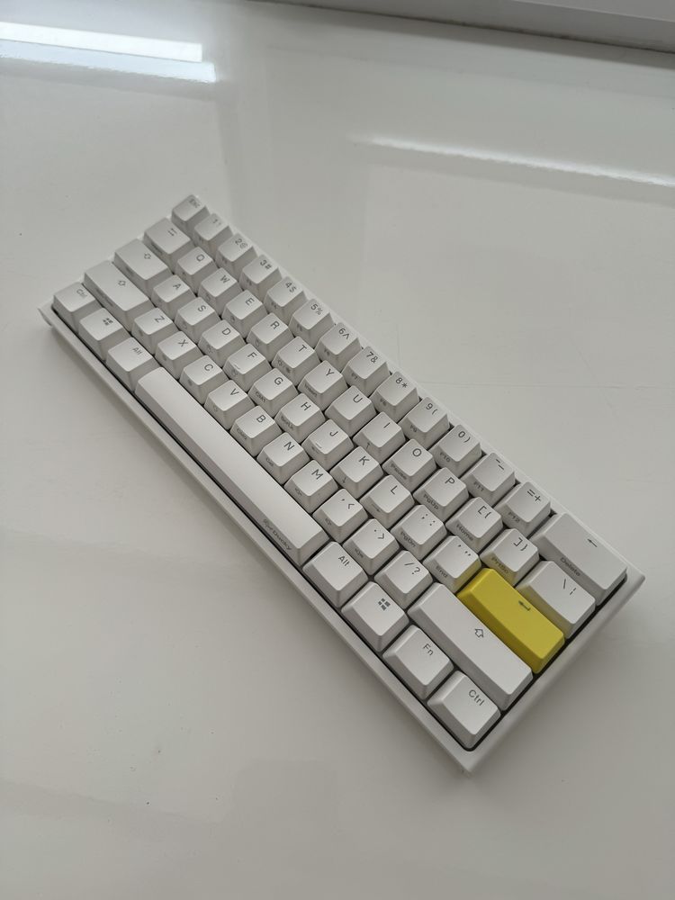 Механічна клавіатура Ducky One 2 mini white (Cherry RGB Silent Red)