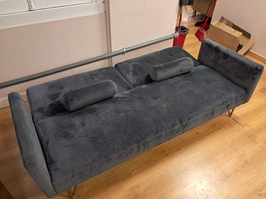 Sofá-Cama JEHRD 3 Lugares Cinza