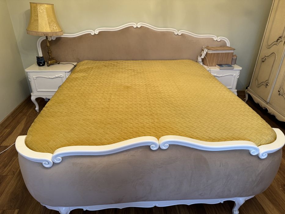 Lóżko ludwikowskie sypialnia ludwik+ szafki nocne