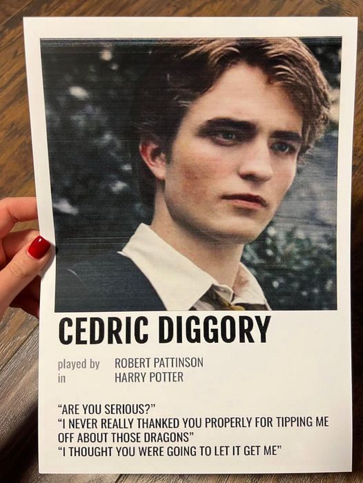 Plakat A4 kodak Cedric diggory Harry Potter