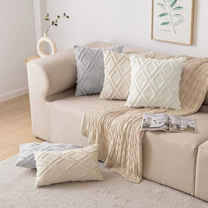 Nowe poszewki na poduszki / 40x40cm / poszewka / 2szt / ecru !3025!