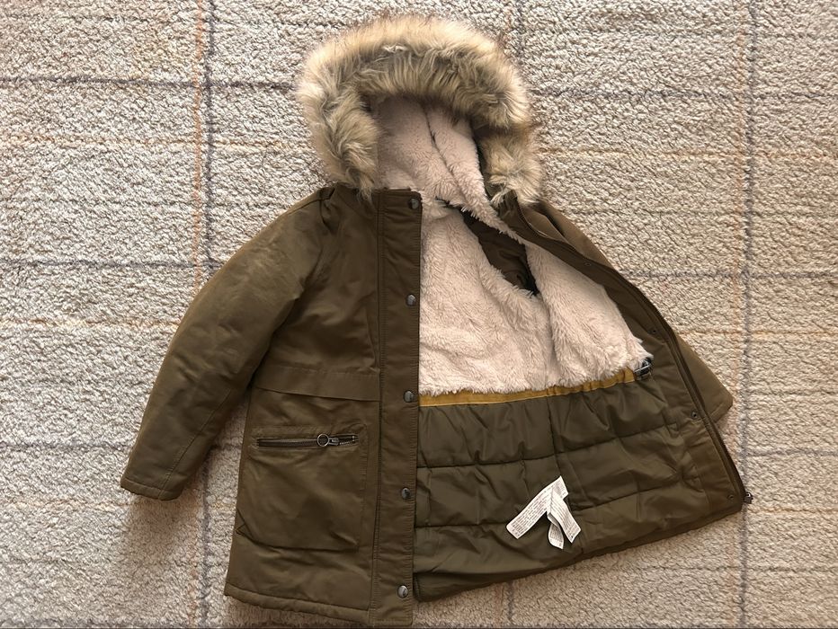 Зимова парка на дівчинку ZARA  , зріст 122-128