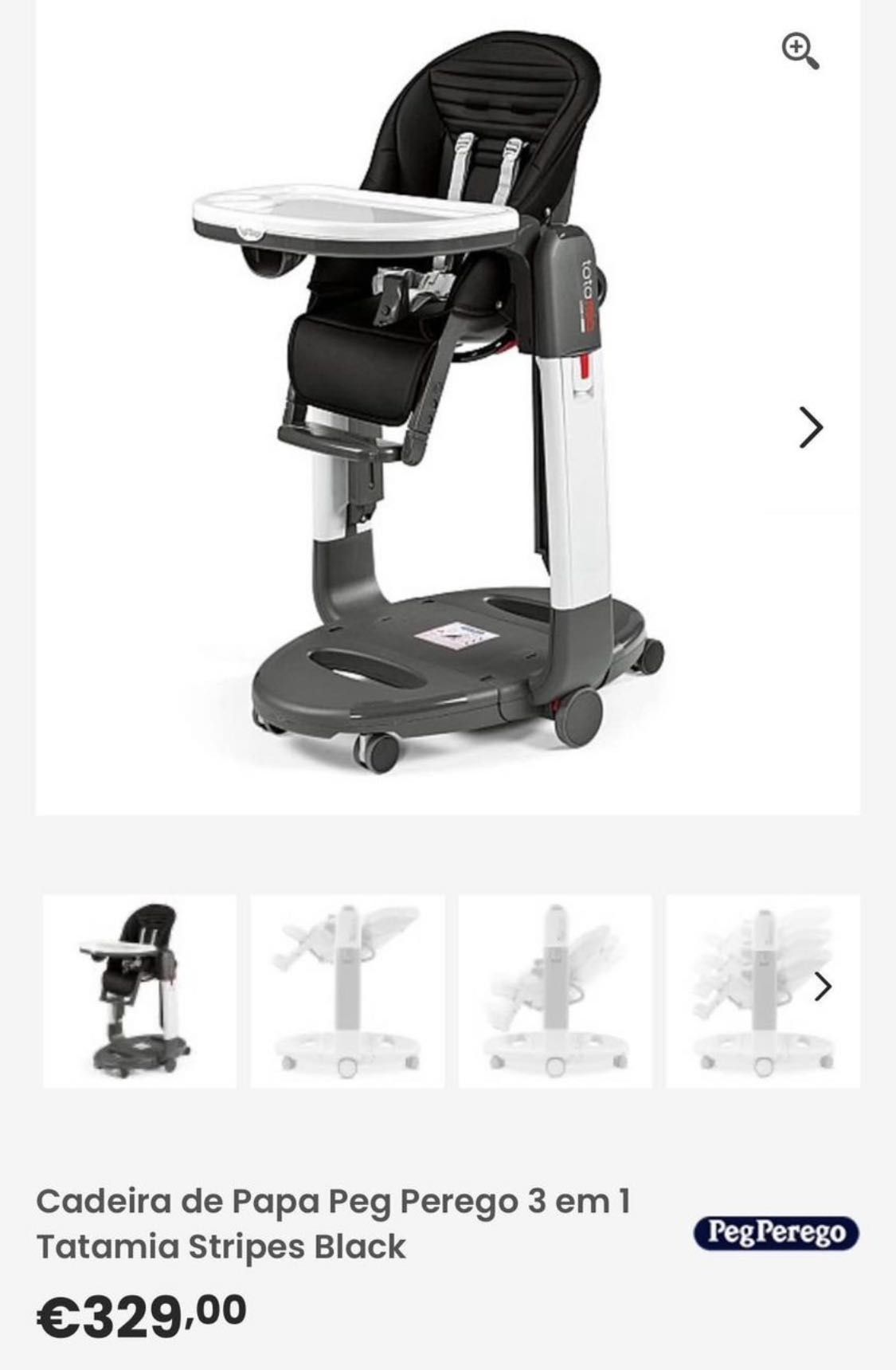 Cadeira de criança 3 em 1 Peg Perego
