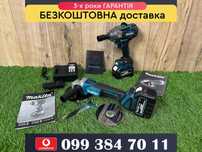 Гайковерт DTW1002BL і кутова шліфмашина DGA504BL Makita 2/1 1000Nm 36V
