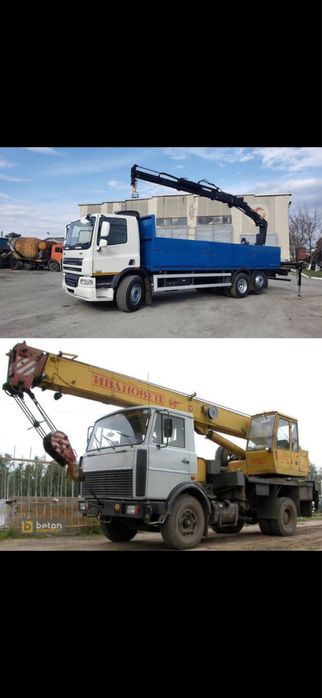 Услуги крана манипулятора, автокрана.