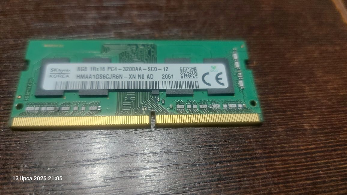 Pamięć RAM 8GB, DDR4 SK Hynix PC4-3200AA-SC0-12