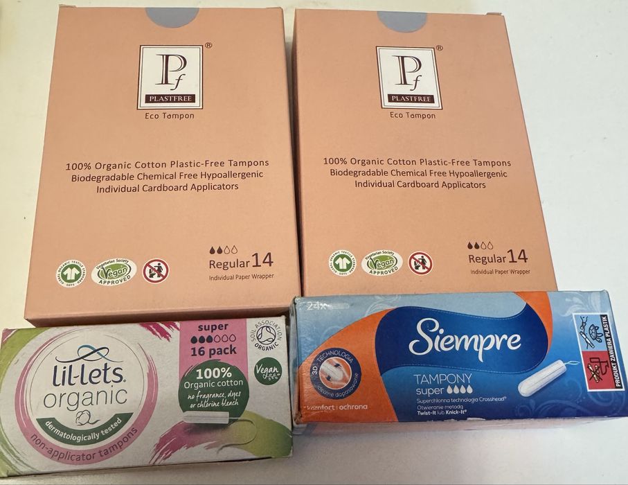 Тампони еко тампони Plastfree siempre