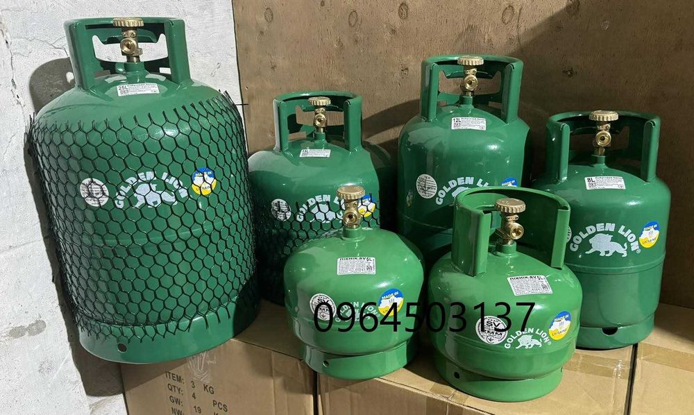 Газовые баллоны 5л, 8л, 12л, 15л, 25л (с горелкой и без),(Новый Завоз)