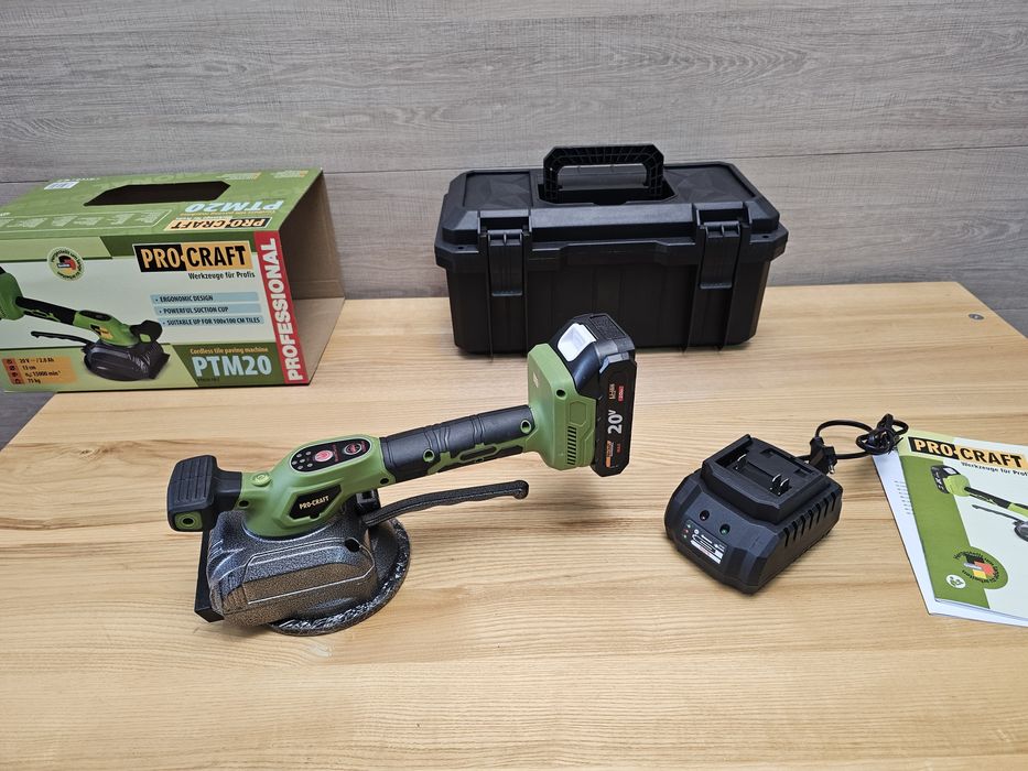 Виброприсоска ProCraft +Кейс Аккумуляторная Присоска для Укладки плитк