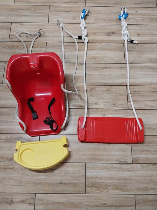 Huśtawki ogrodowe - kubełek i deska