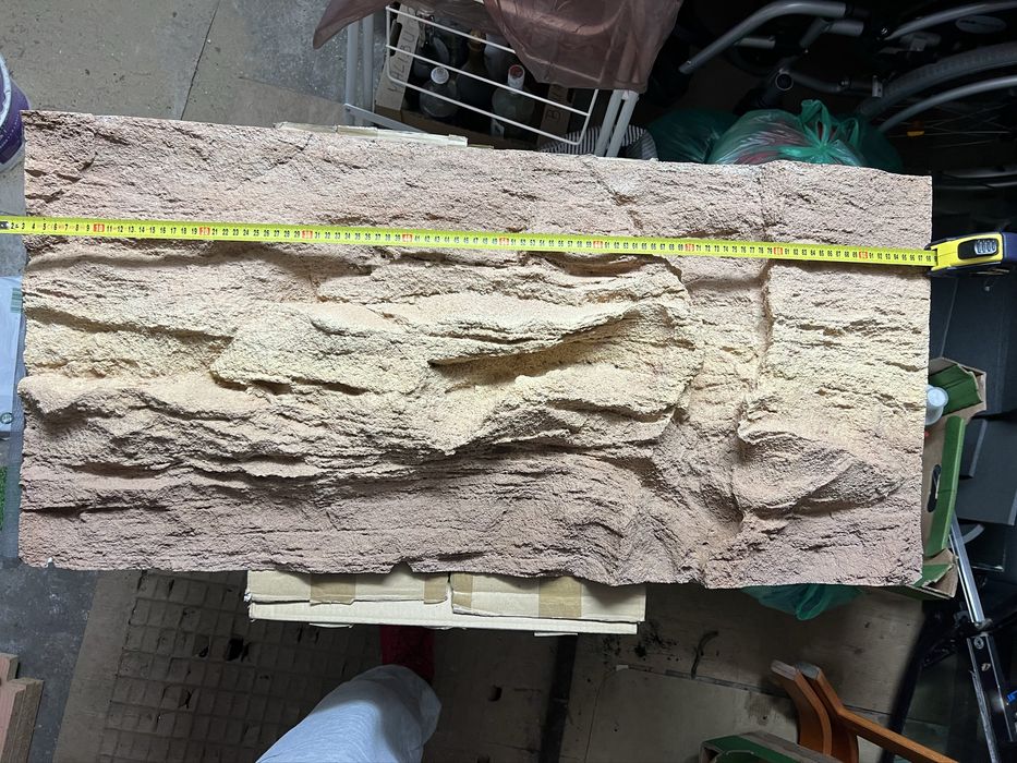 Tło strukturalne piaskowiec 100x50 akwarium terrarium