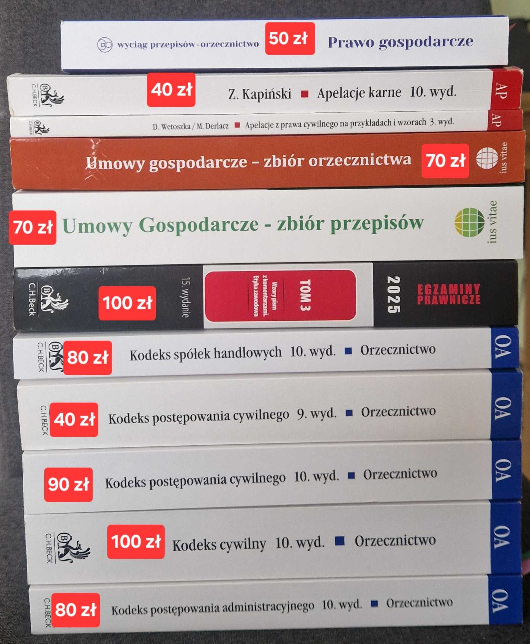 Książki na egzmin radcowski/adwokacki