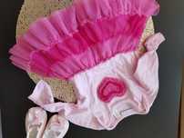 Body# sukienka# tiul# falbany# bawełna# 6-9m