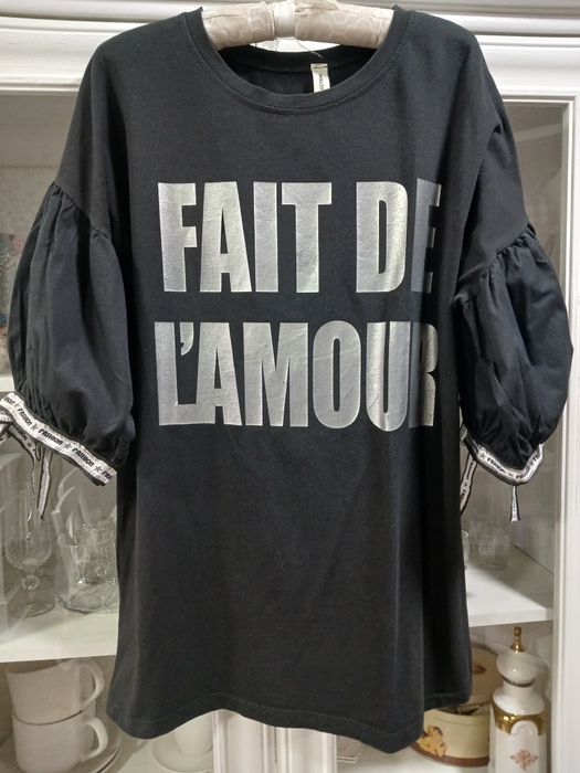 Туника чёрная с надписью