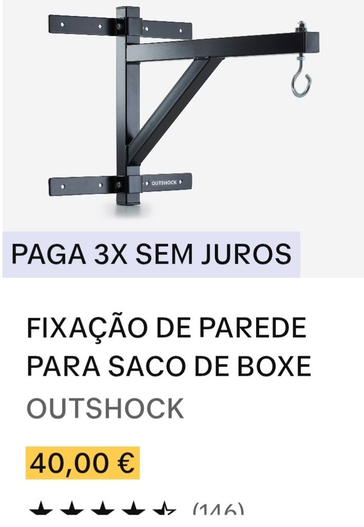 Saco de boxe com suporte
