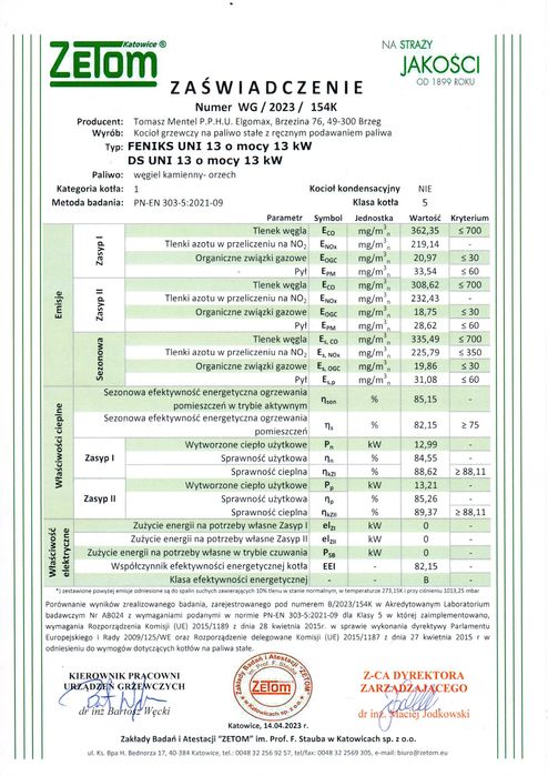 Kocioł Piec 5 Klasa 13kW na Węgiel Drewno d0 160m2 Dostawa Gratis