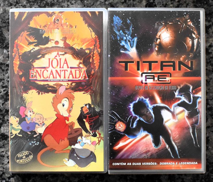 Lote 6 filmes de animação em VHS