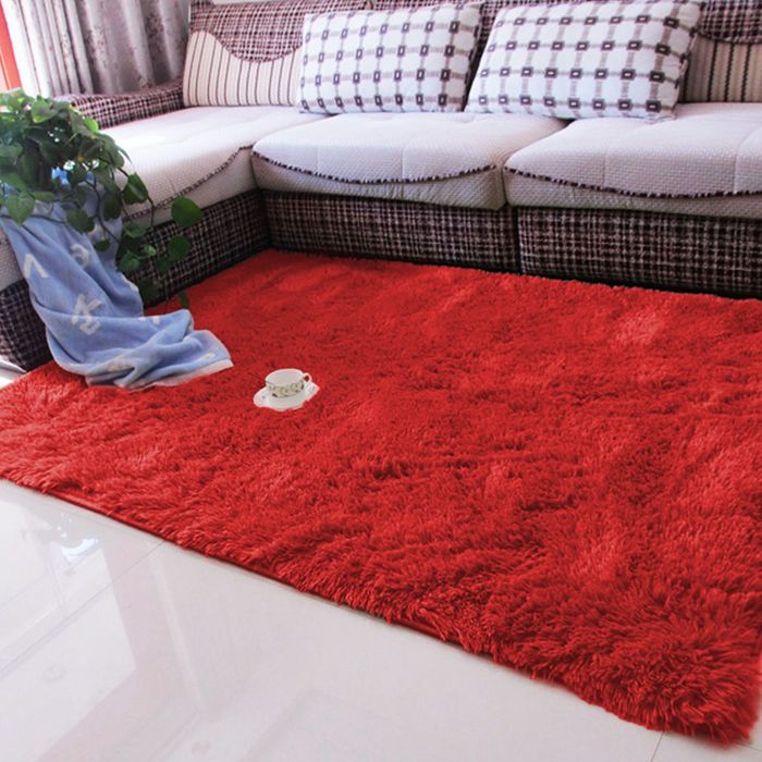 Nowy dywan Villago Shaggy 160x230 BloodyRed jasny czerwony – miękki