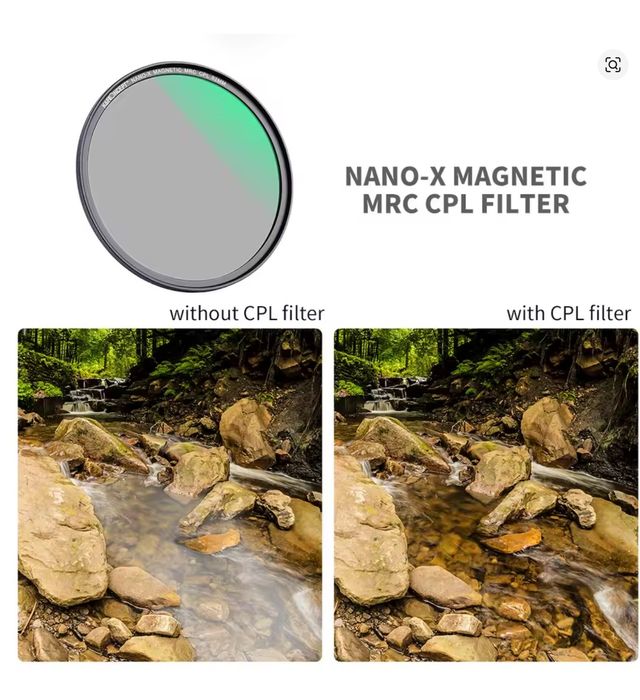 Набір фільтрів K&F Concept Nano-X filter — 82 mm UV, CPL, ND1000