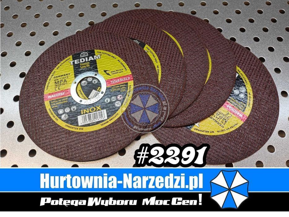 0,8mm! 10 sztuk Tarcza do cięcia PREMIUM 125x0.8mm tarcza 125mm