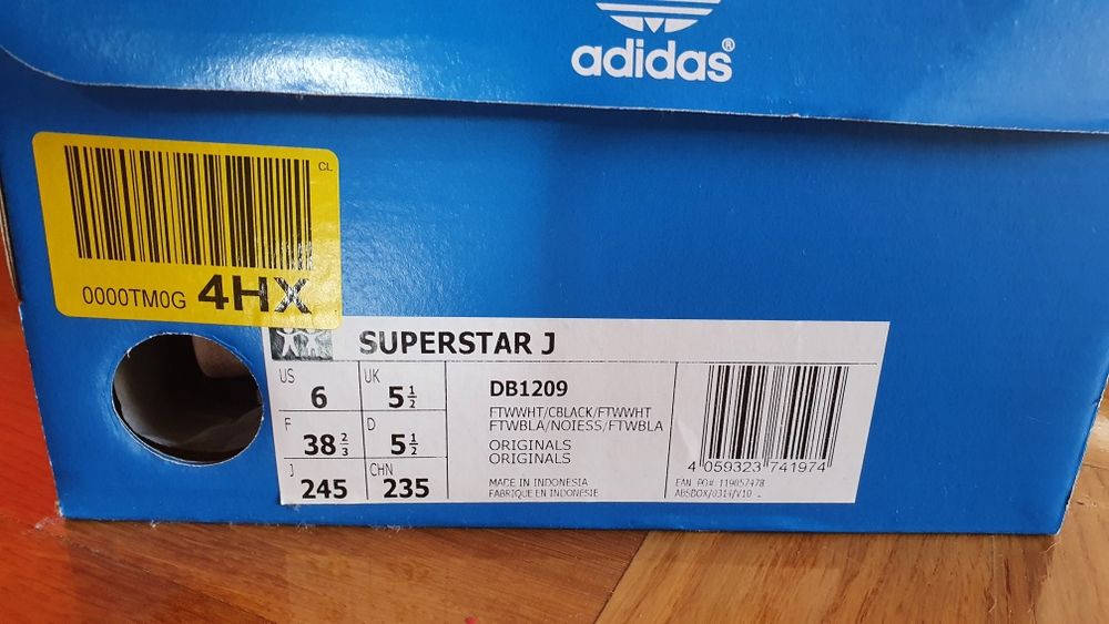 Buty adidas superstar hologram Białe Czarne