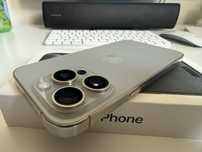 iPhone 15 Pro 256gb Natural Titanium Idealny Oryg Bateria 94%