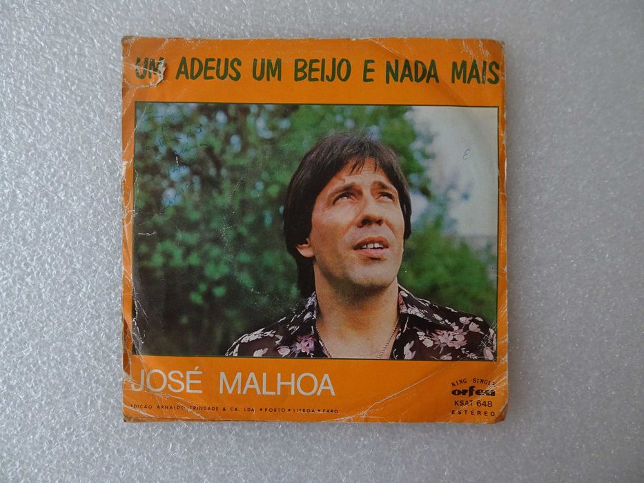 Disco vinil single - Cara de Cigana - José Malhoa