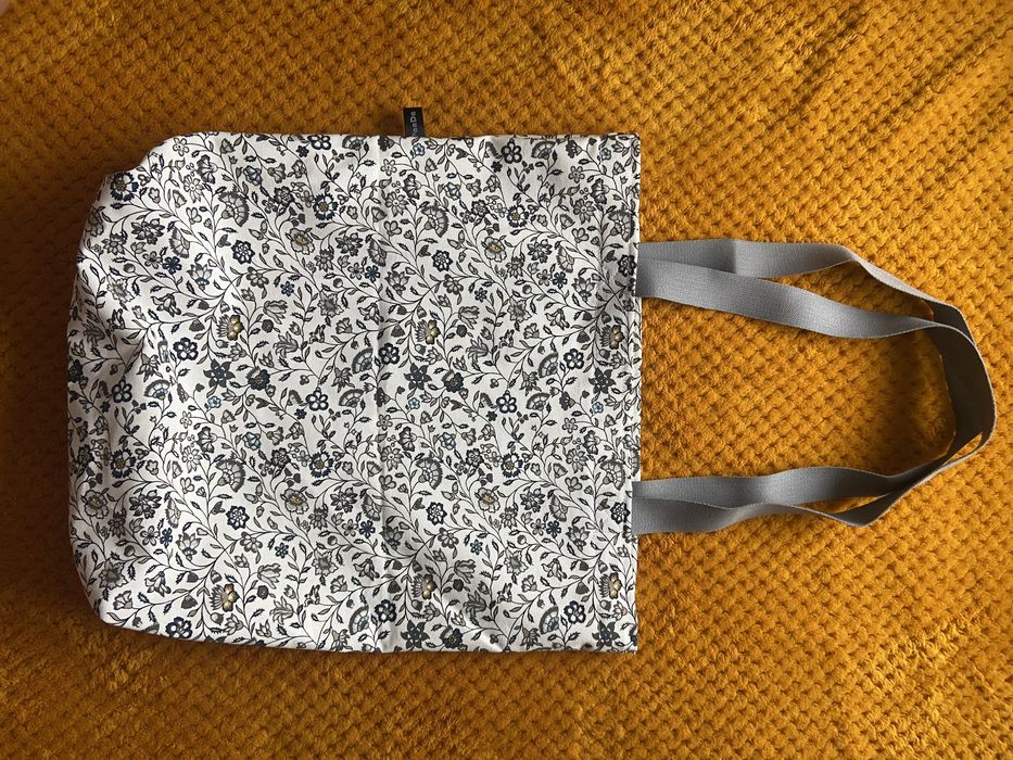 Bawełniana torba handmade na zakupy na ramię